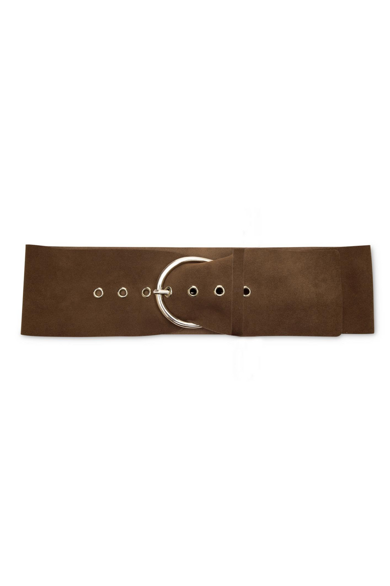 Austen Olive Suede Waist Belt