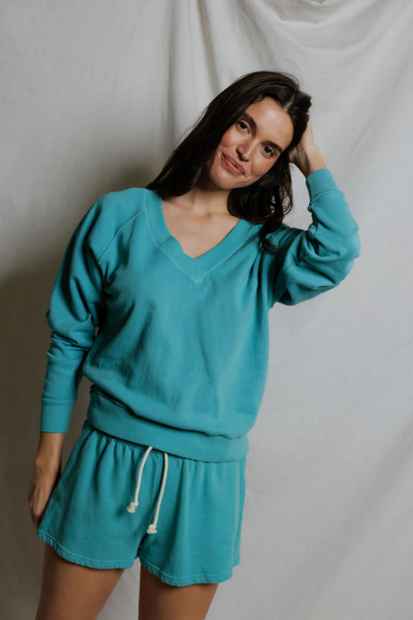 Sinead Teal Blue Pullover