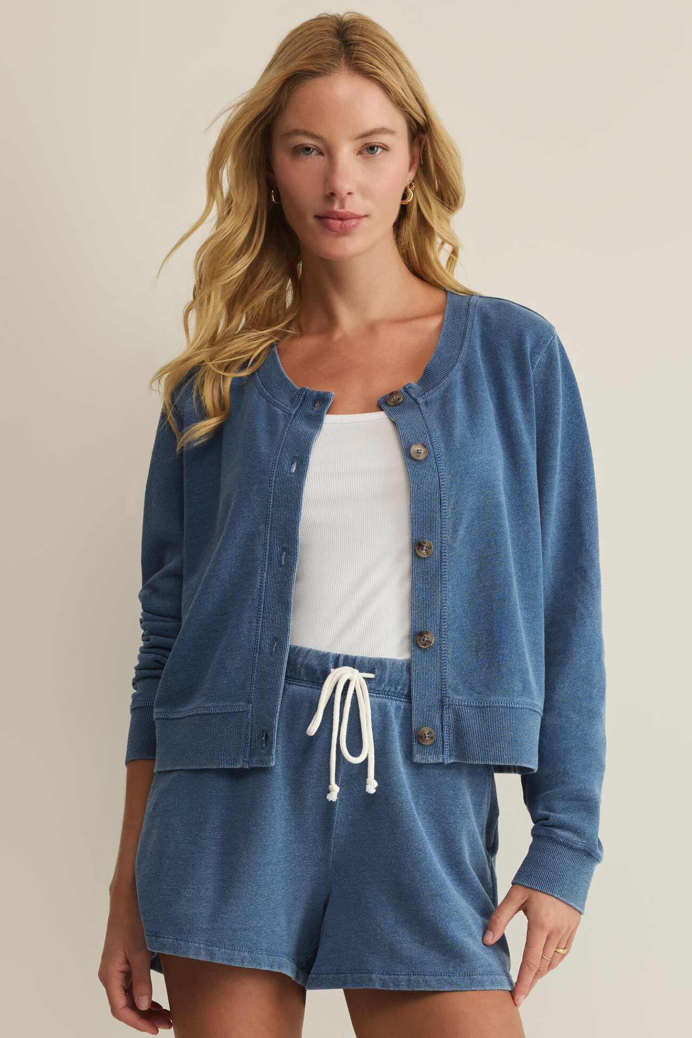 Daily Calypso Blue Knit Cardigan