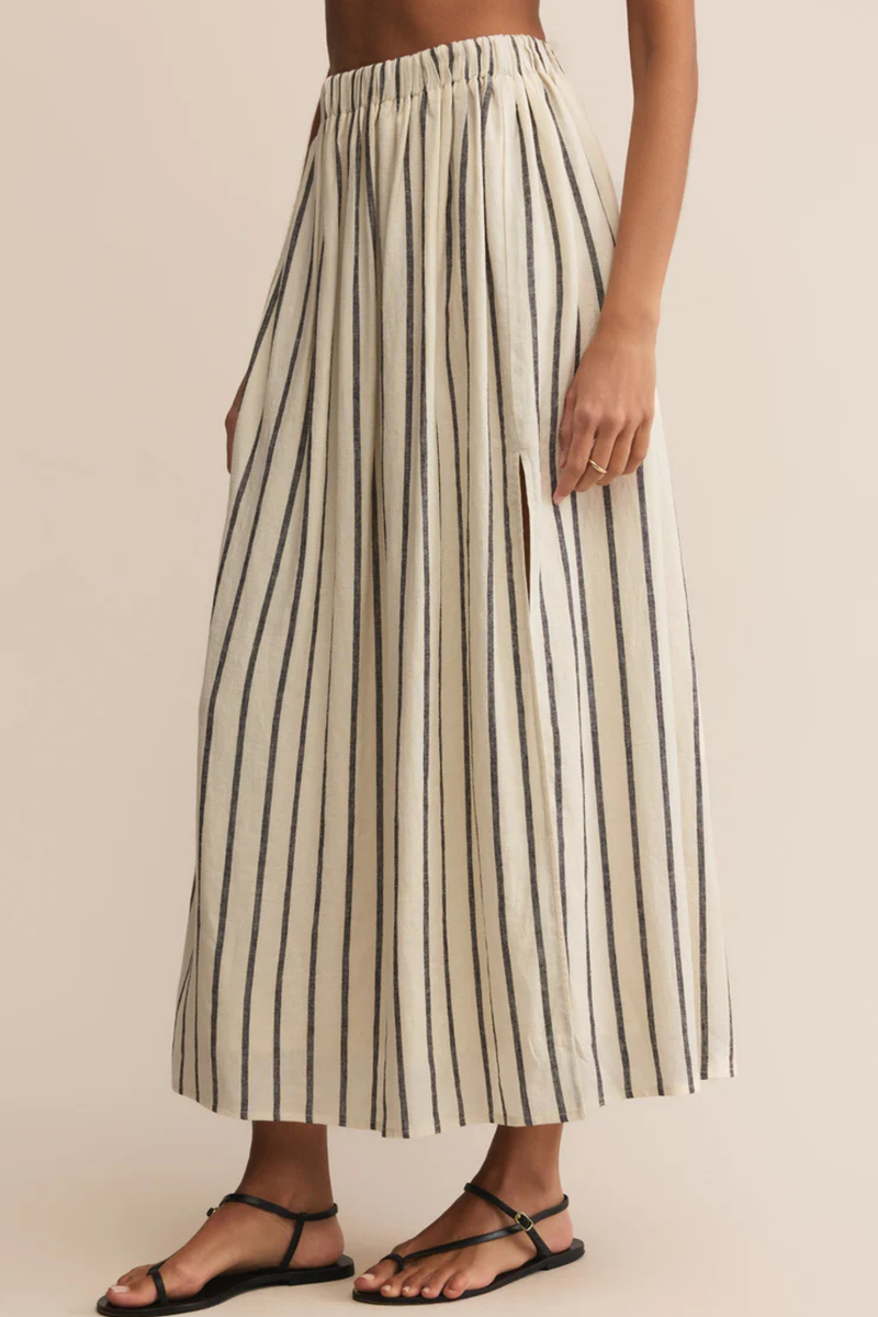 Kassidy Black Stripe Skirt