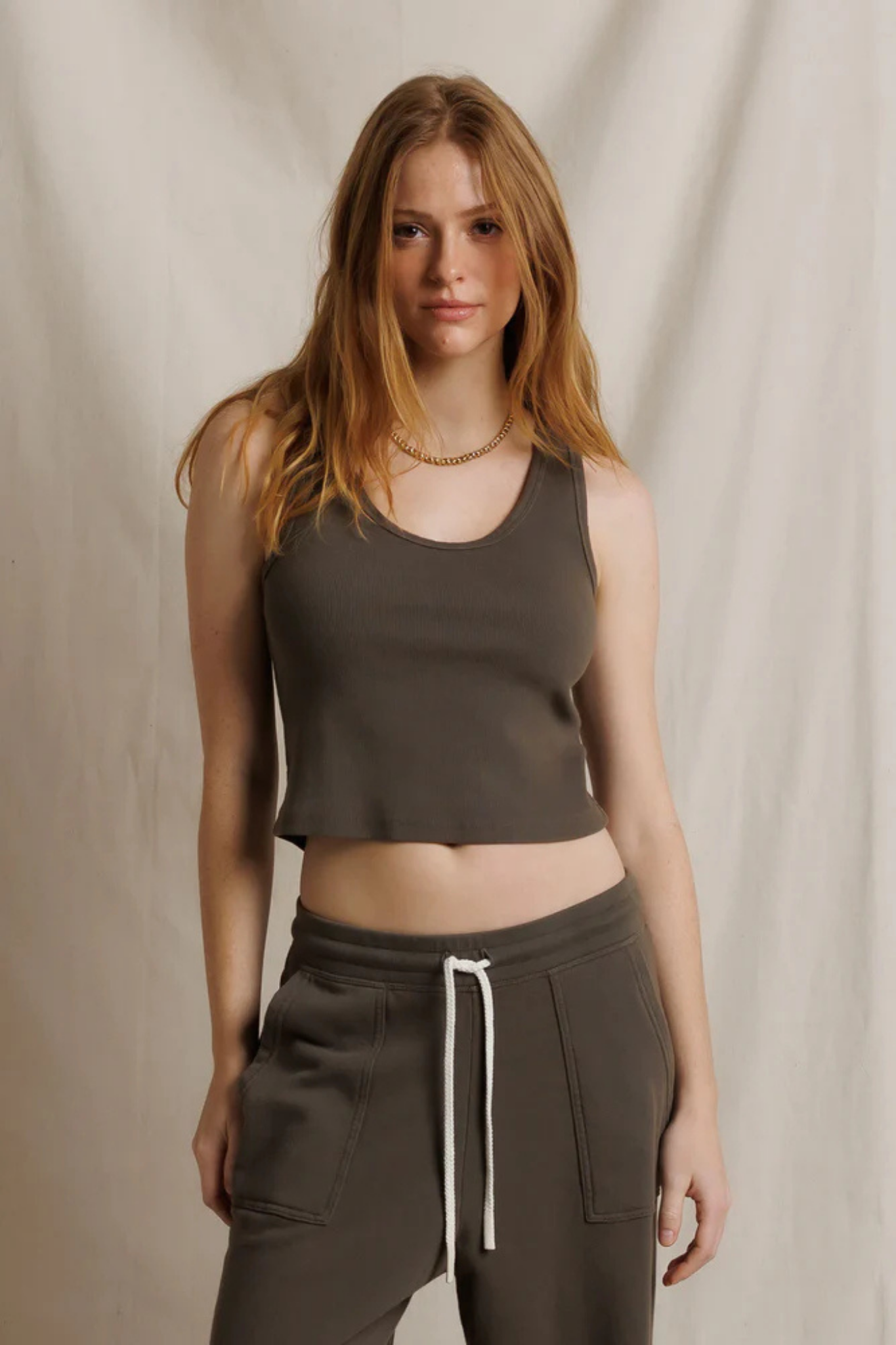 Blondie Dark Olive Tank