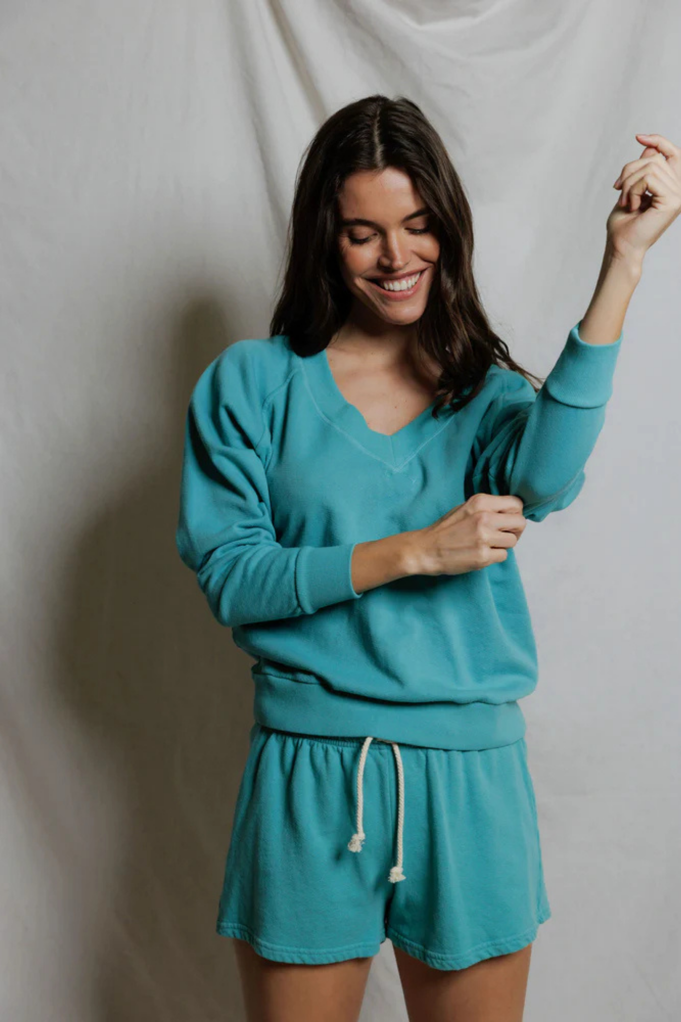 Sinead Teal Blue Pullover