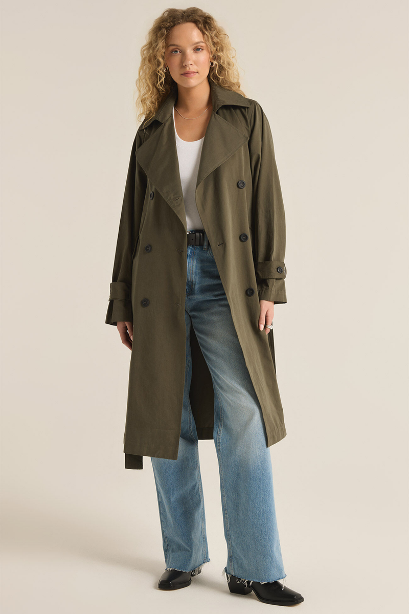 Dorian Leaf Trench Coat