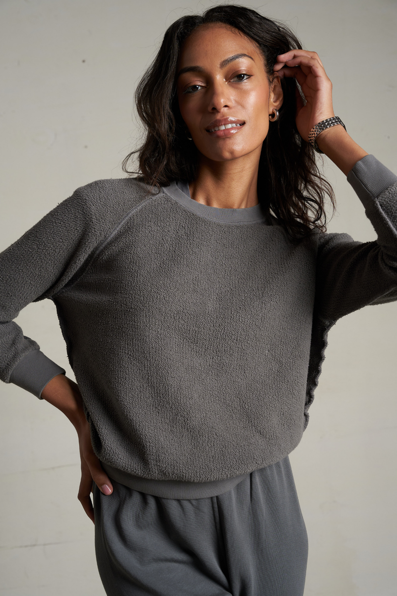 Ziggy Charcoal Inside Out Pullover