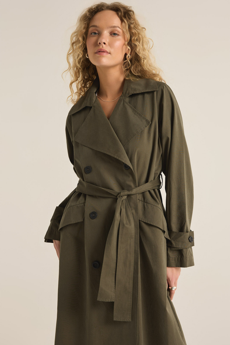 Dorian Leaf Trench Coat