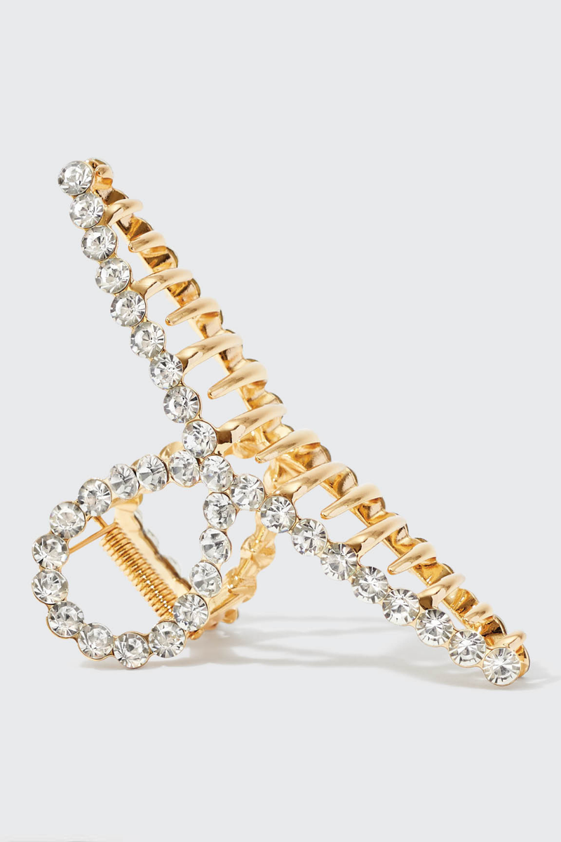 Rhinestone Loop Claw Clip