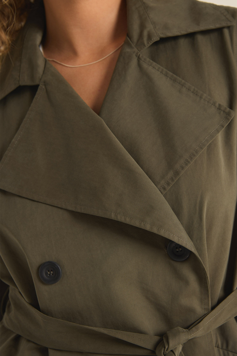 Dorian Leaf Trench Coat