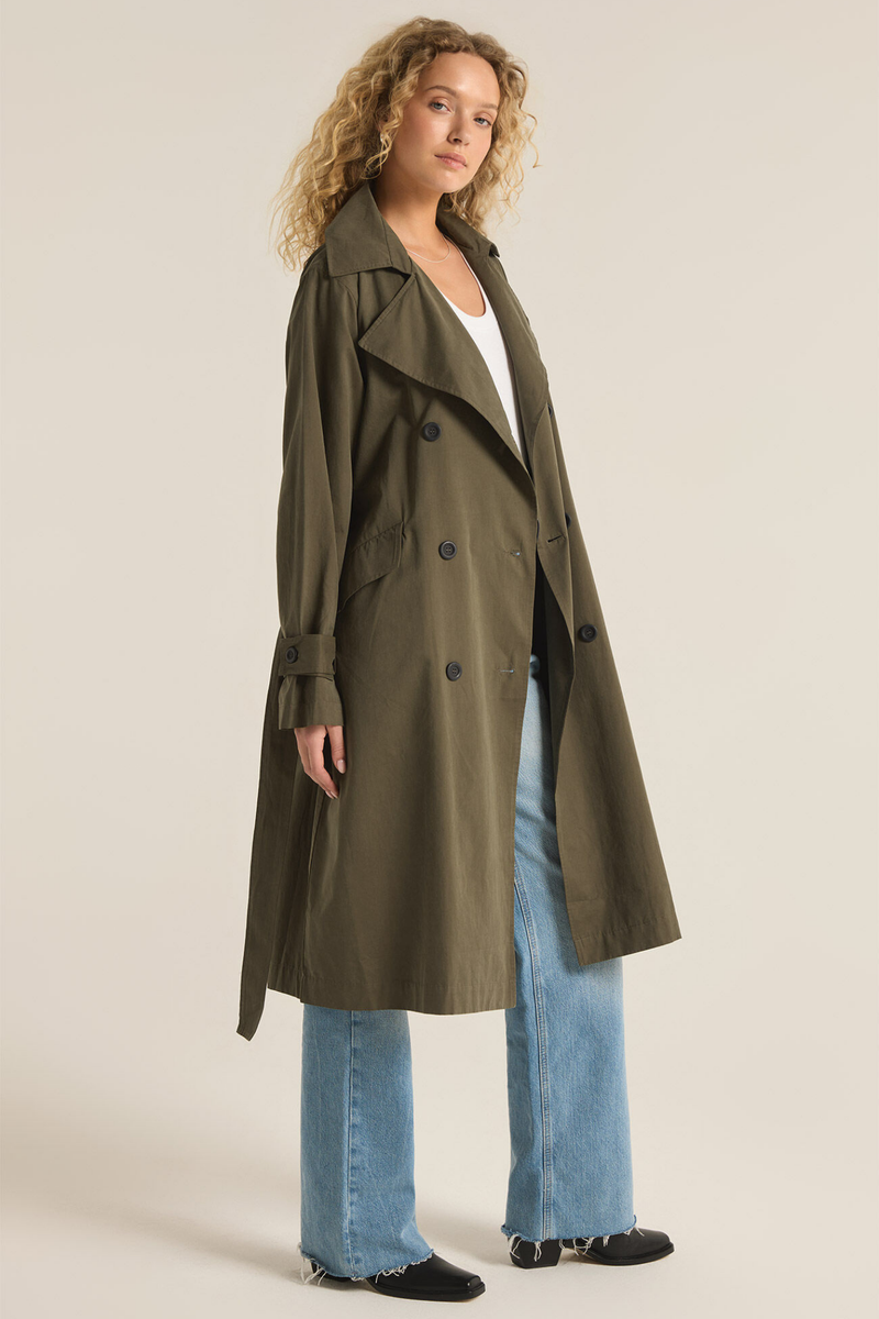 Dorian Leaf Trench Coat