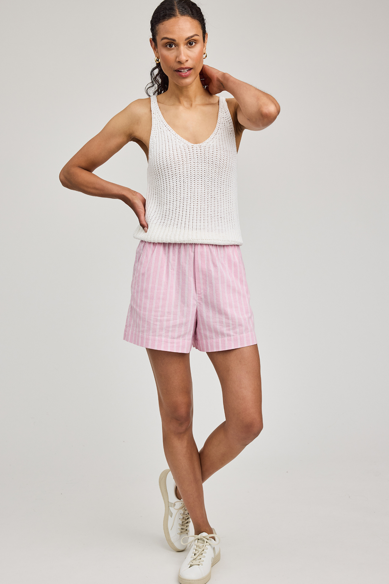 Lima Carnation Stripe Short