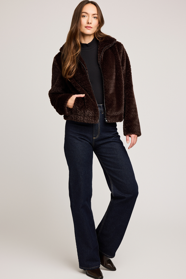 Calista Java Faux Fur Jacket