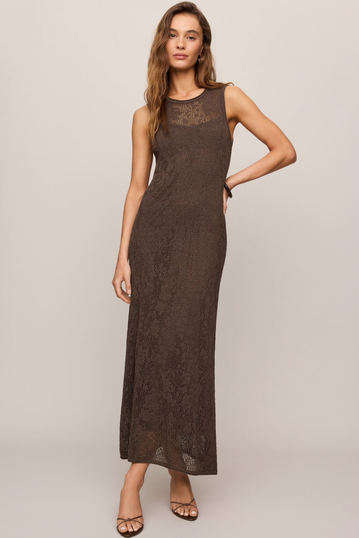 Claremont Cocoa Latte Midi Dress