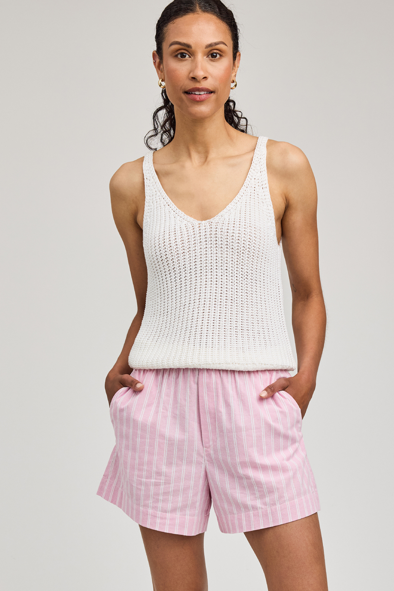 Lima Carnation Stripe Short