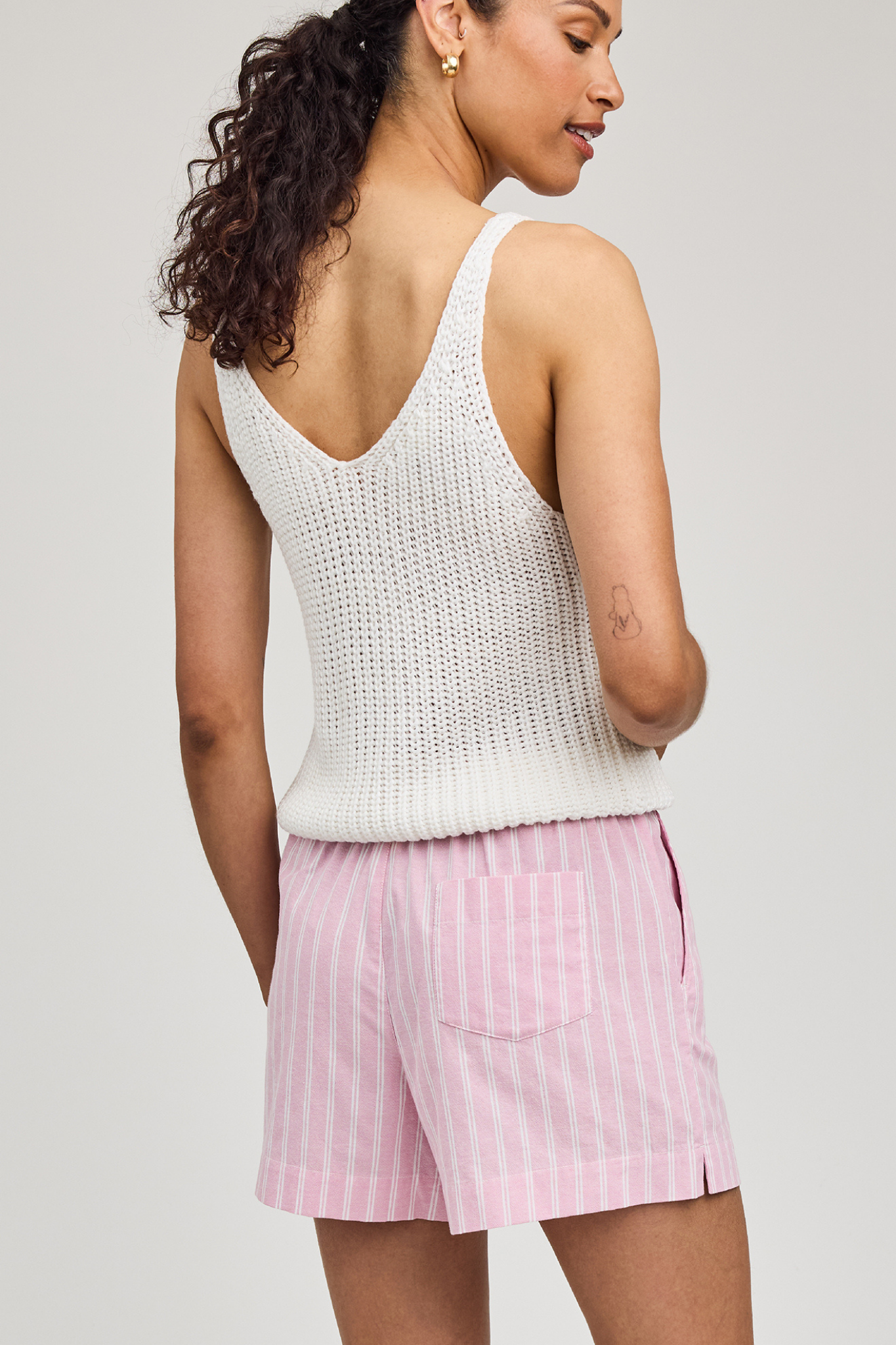 Lima Carnation Stripe Short