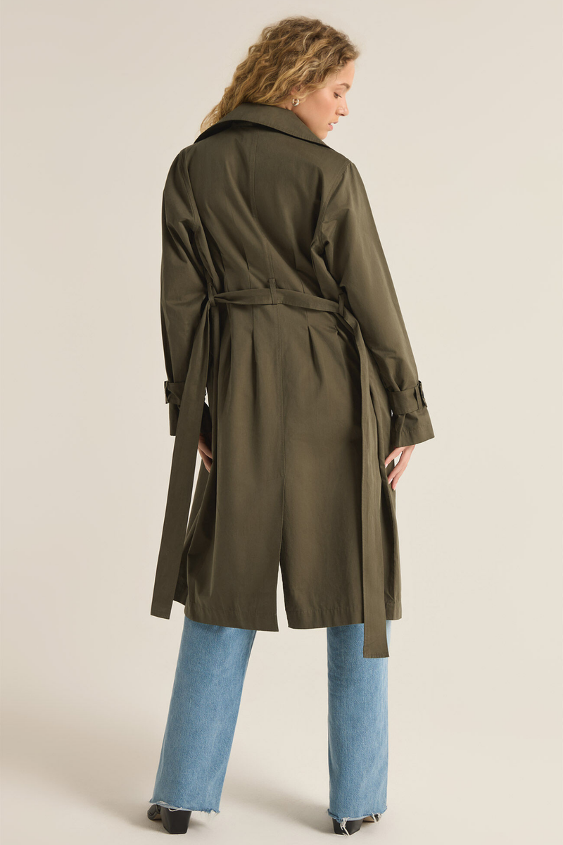 Dorian Leaf Trench Coat