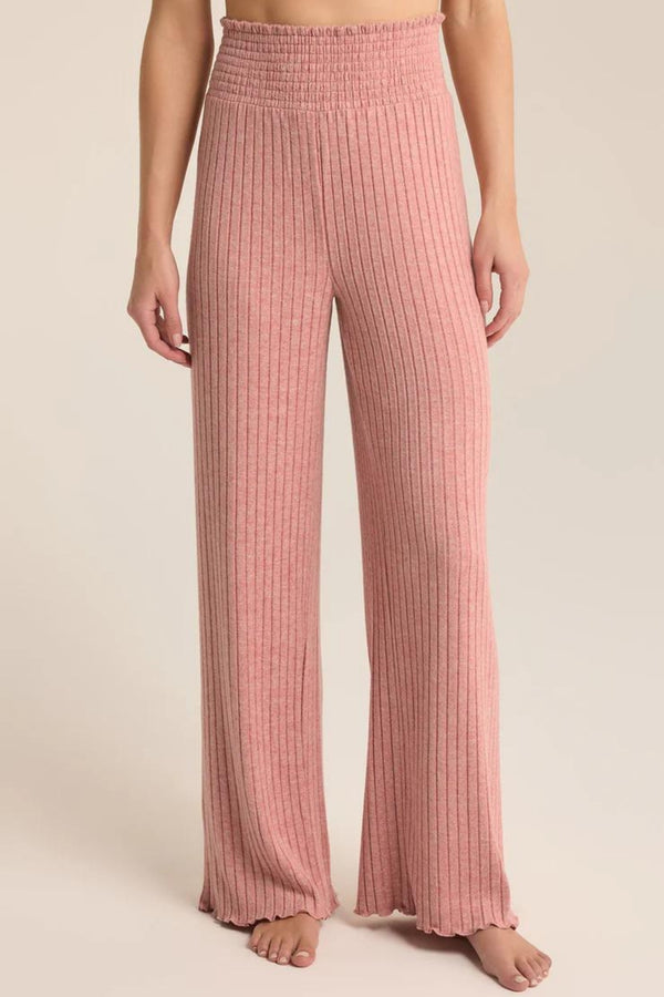 Dawn Rosebud Smocked Rib Pant