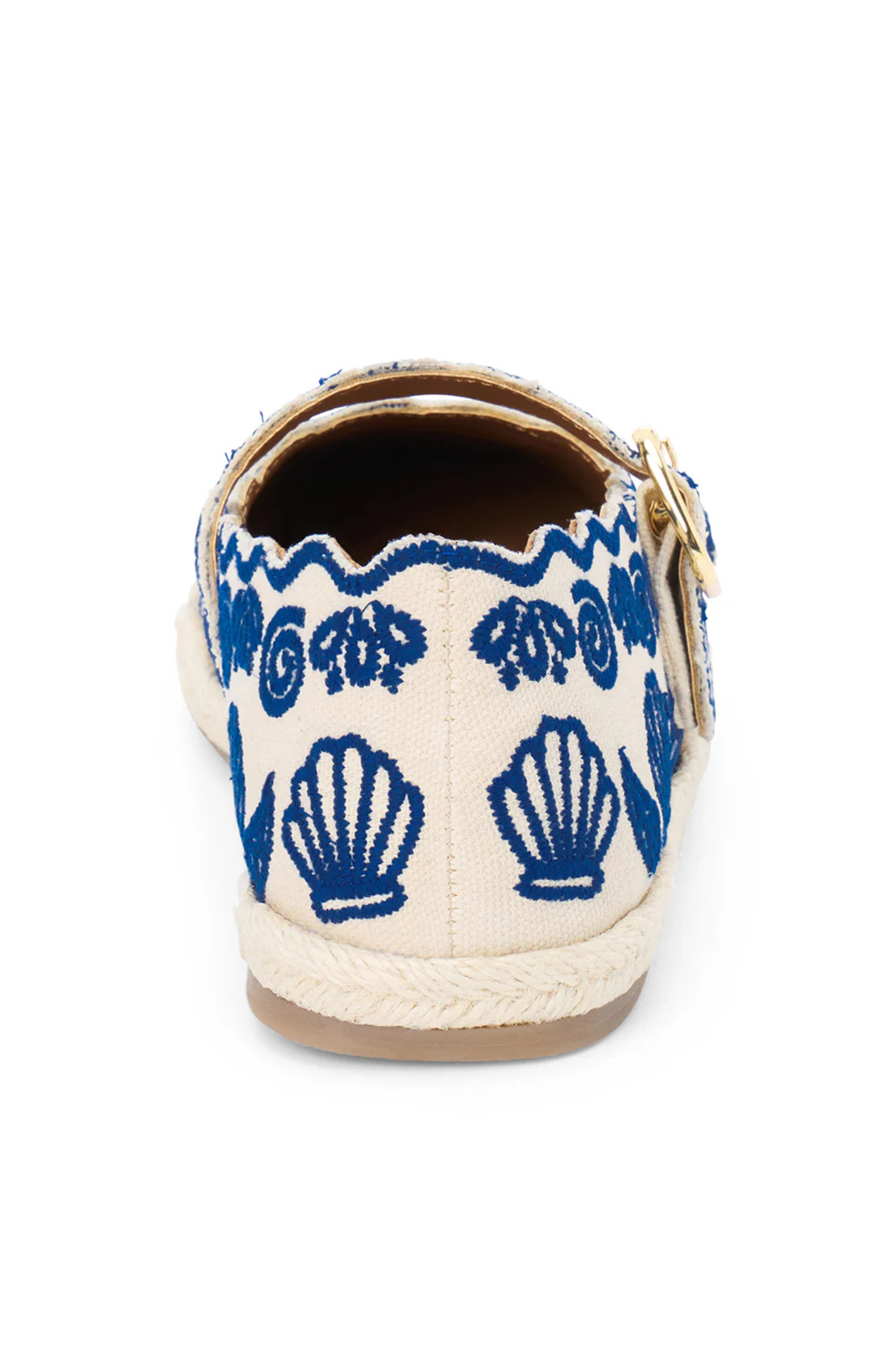 Ariana Blue Espadrille Flat