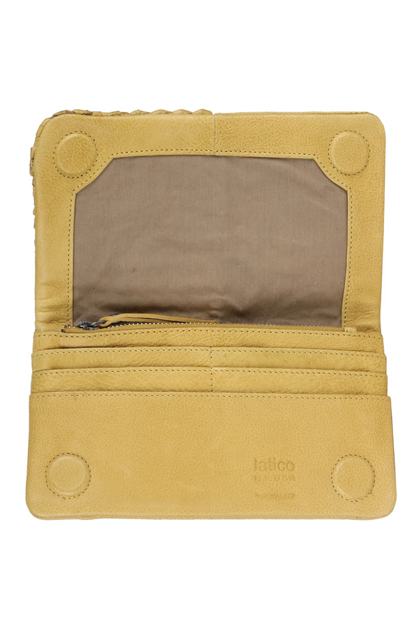 Whitney Denim Leather Wallet