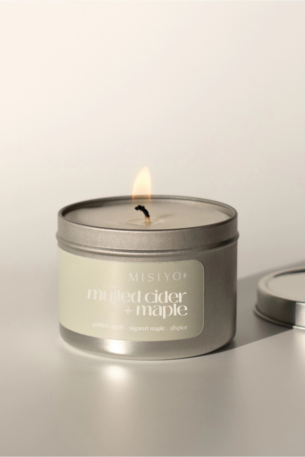 Mulled Cider + Maple Candle Tin