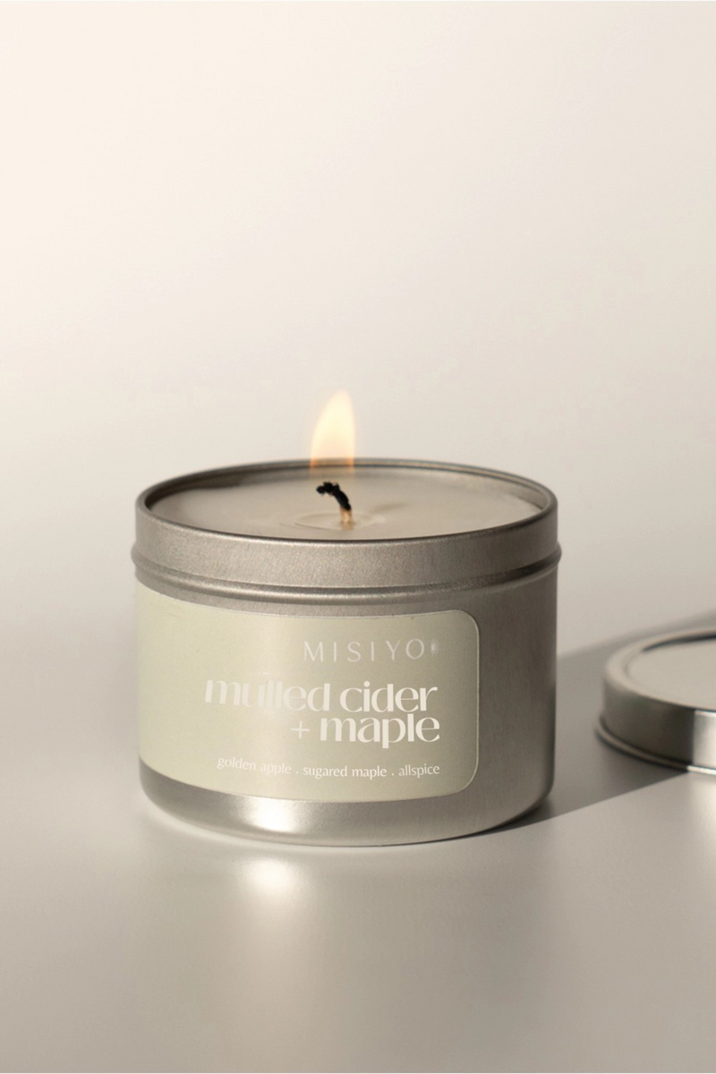 Mulled Cider + Maple Candle Tin