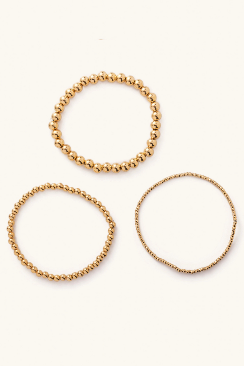 Medium Gold Ball Bracelet