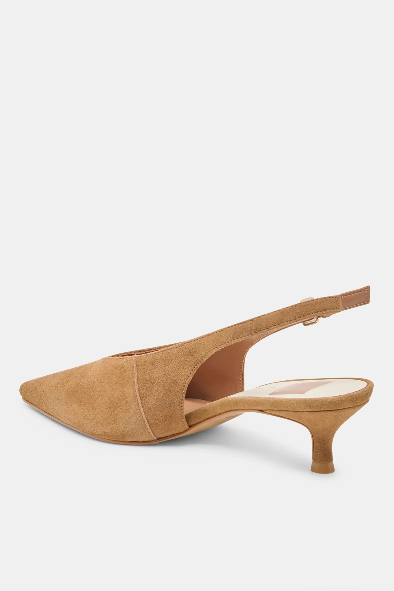 Alenna Lt Brown Suede Heels