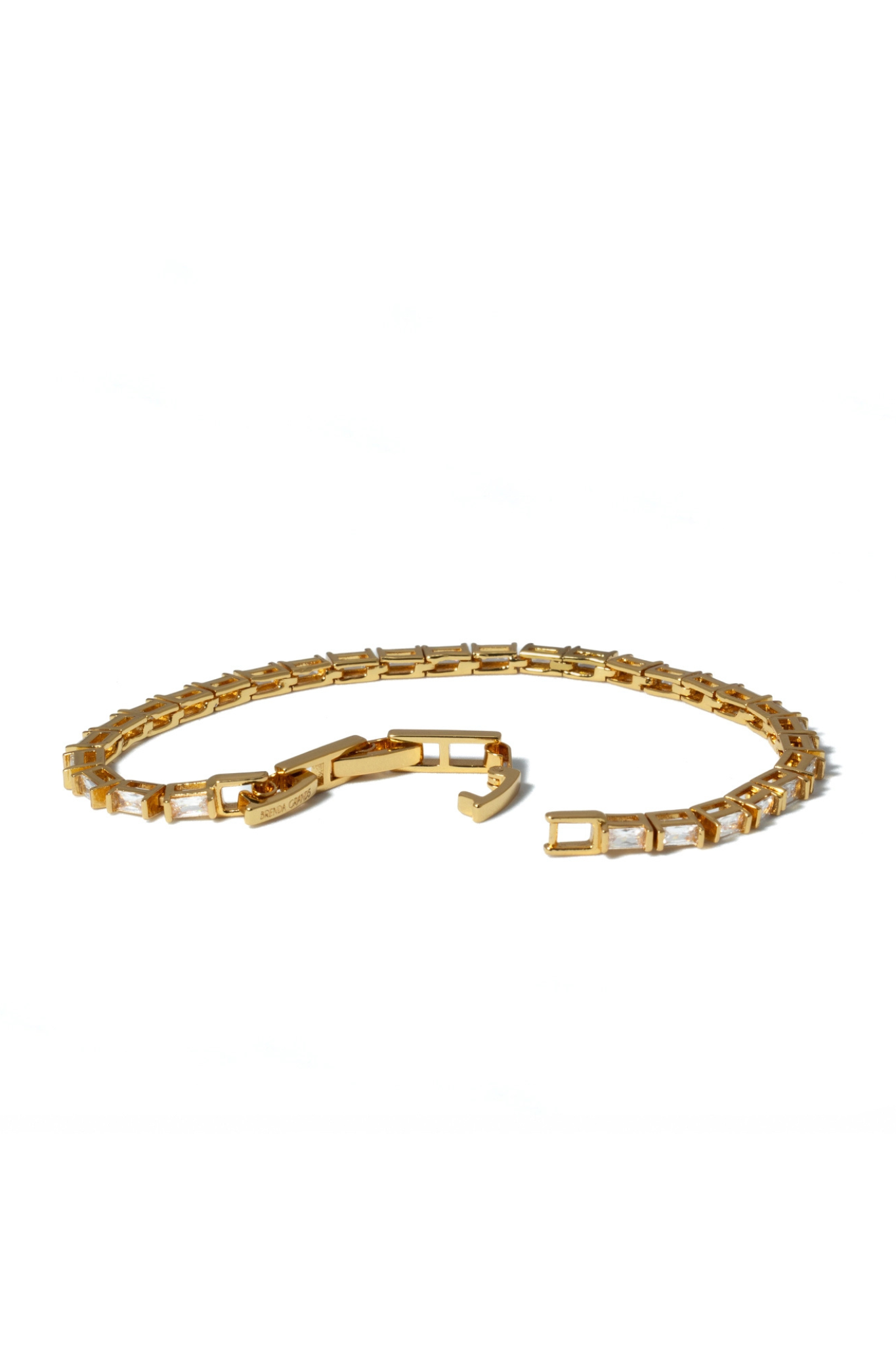 18K Gold Baguette Tennis Bracelet