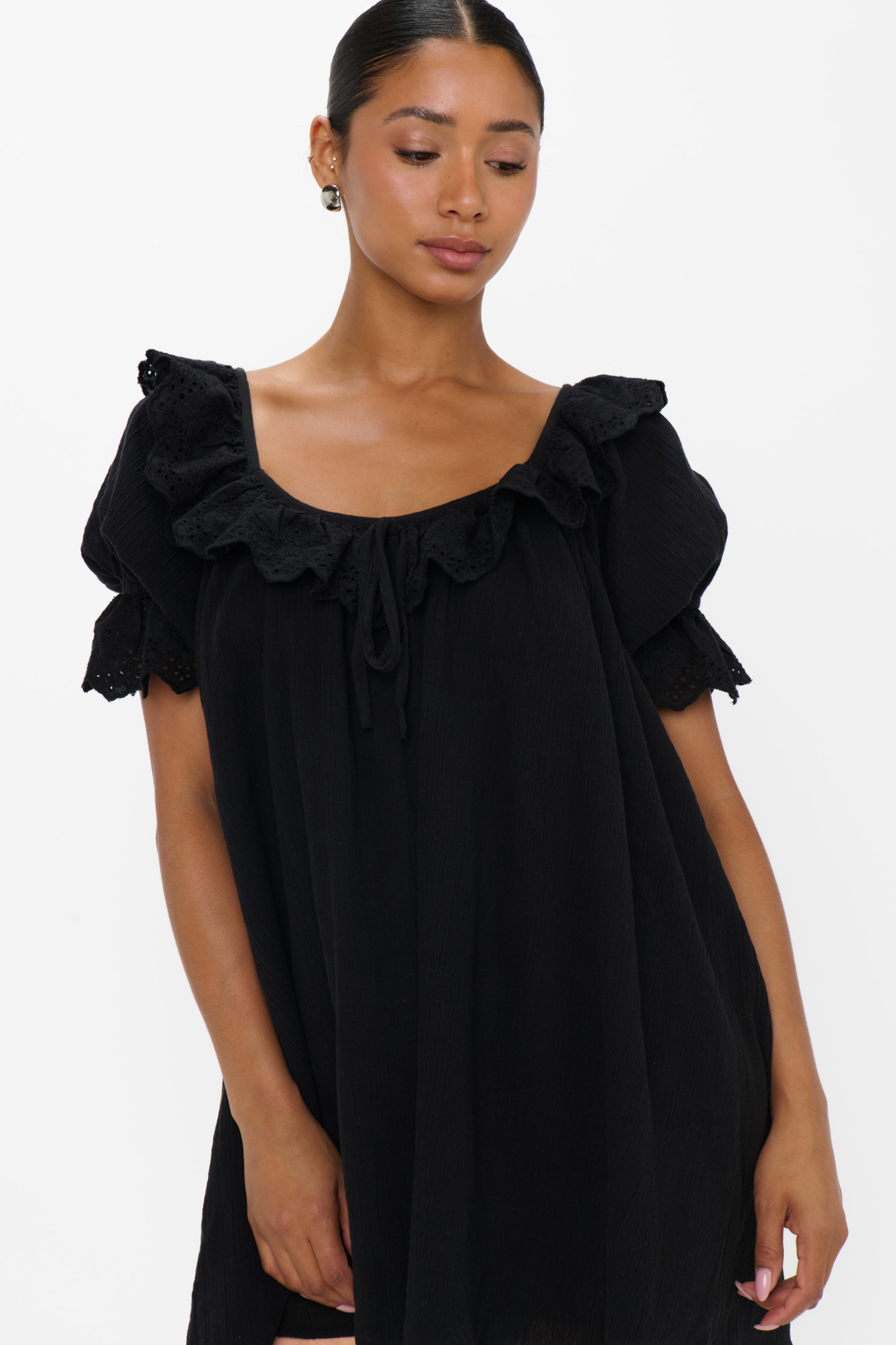 Toulouse Black Voile Dress