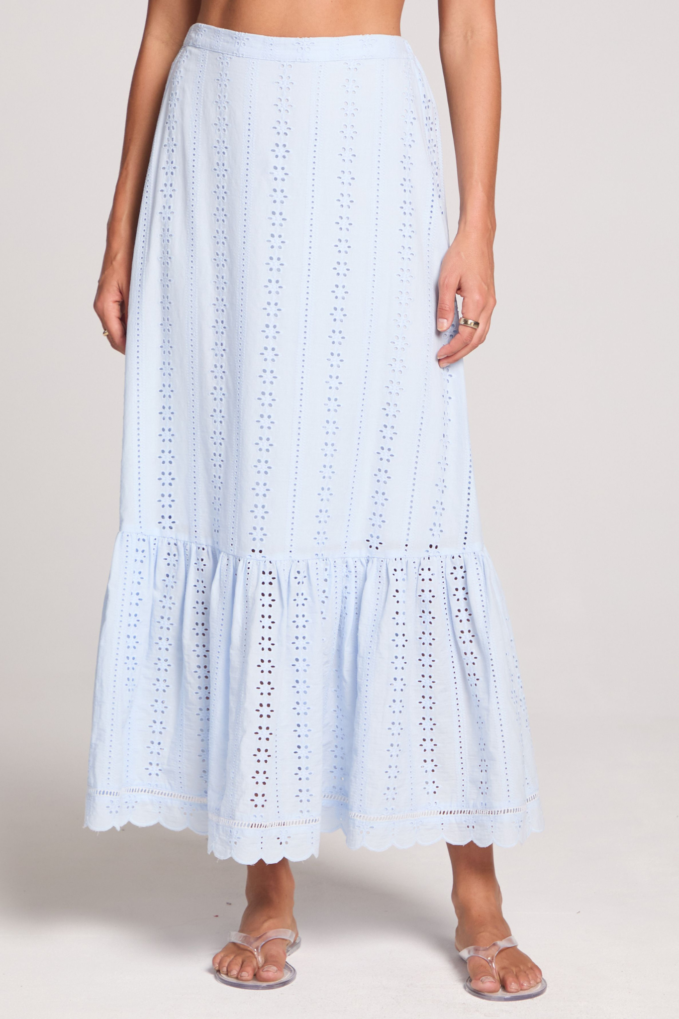Tatumn Sky Blue Maxi Skirt