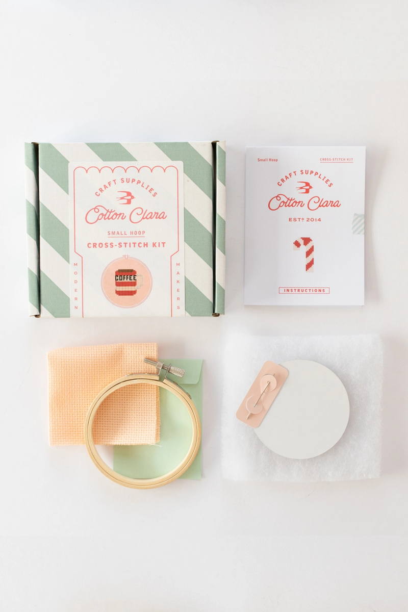 Coffee Cup Cross Stitch Kit