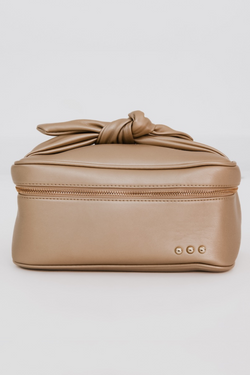 Gold Bow Cosmetic Bag