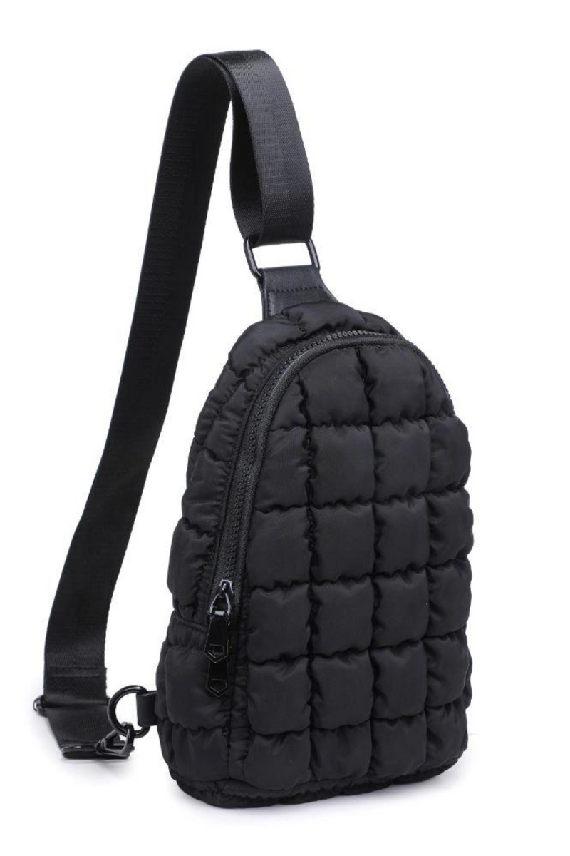 Rejuvenate Black Sling Backpack