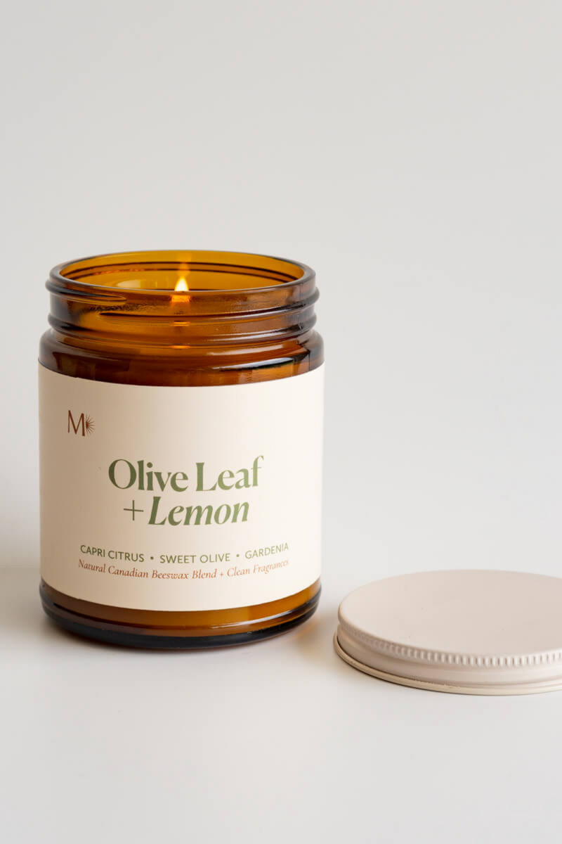 Olive Leaf + Lemon Candle