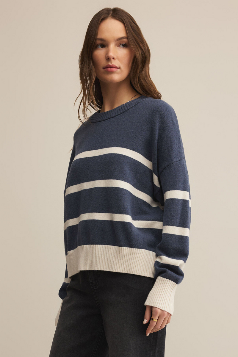 Jordane Storm Cloud Striped Sweater