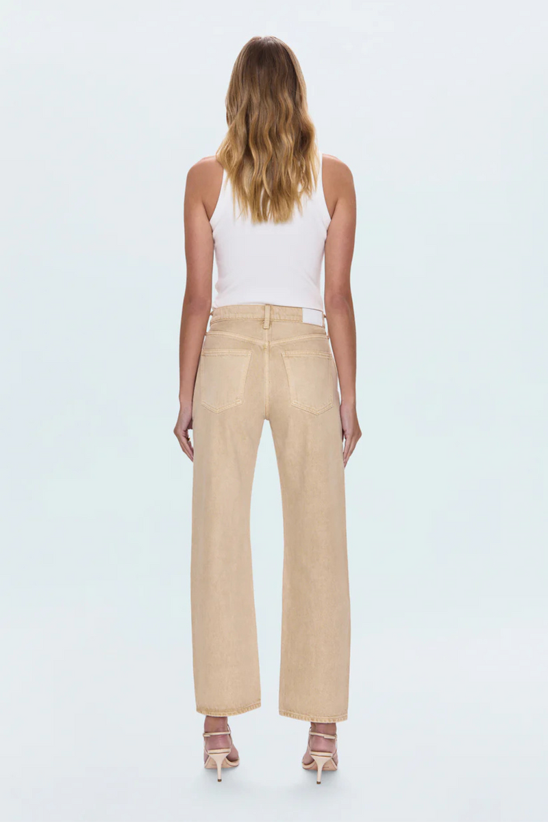 Lexi Sand Dollar Mid Rise Bowed Straight