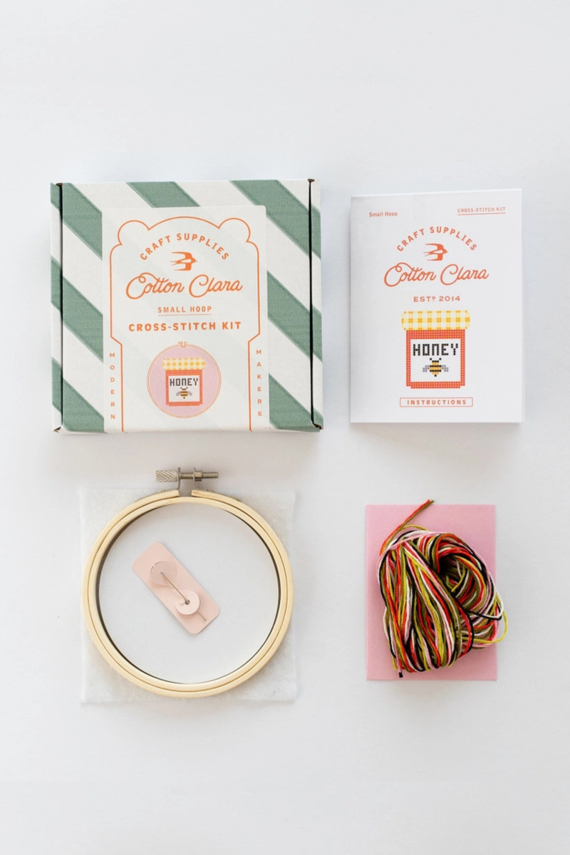 Honey Jar Cross Stitch Kit