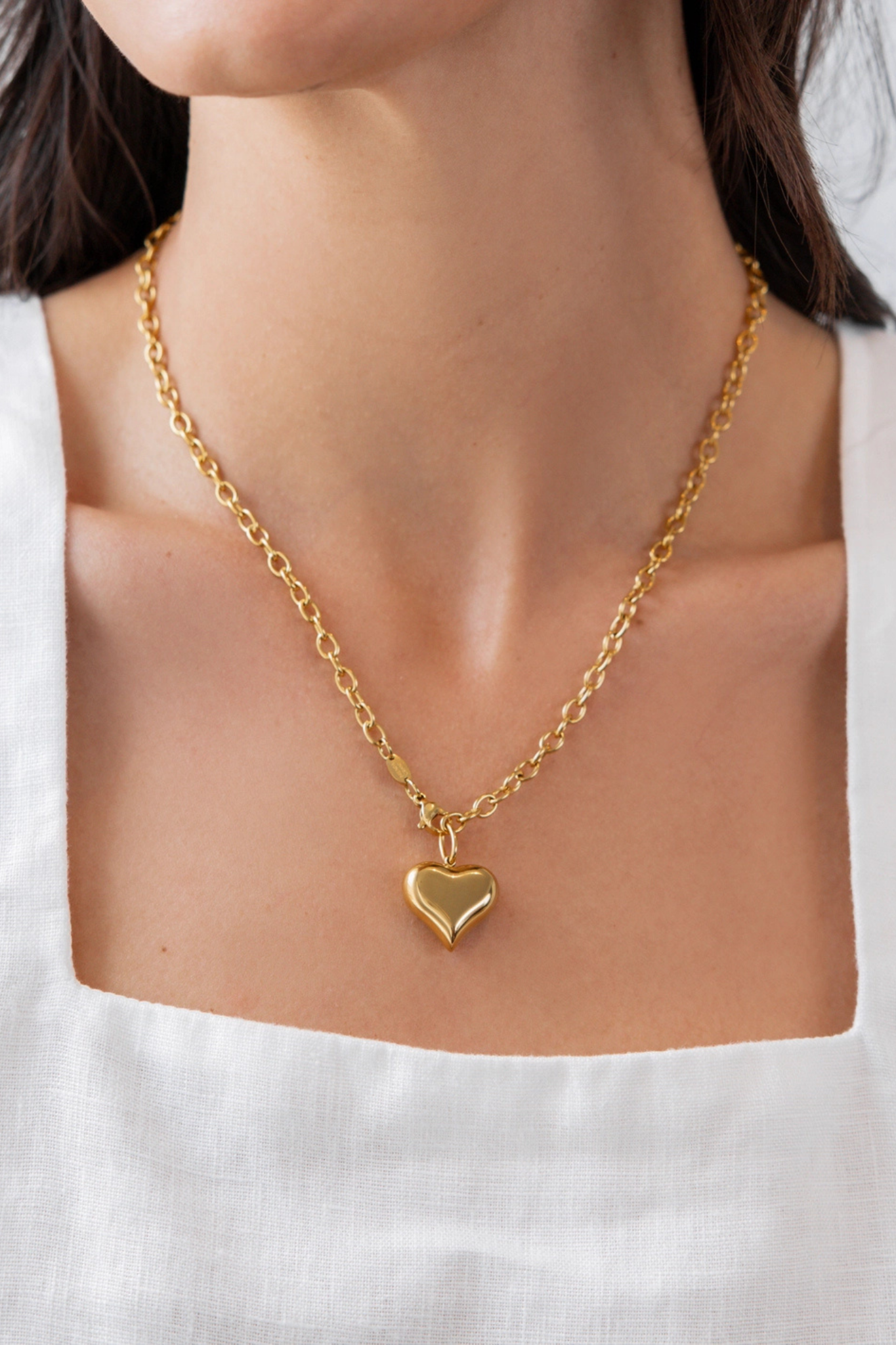 Puffy Heart Necklace