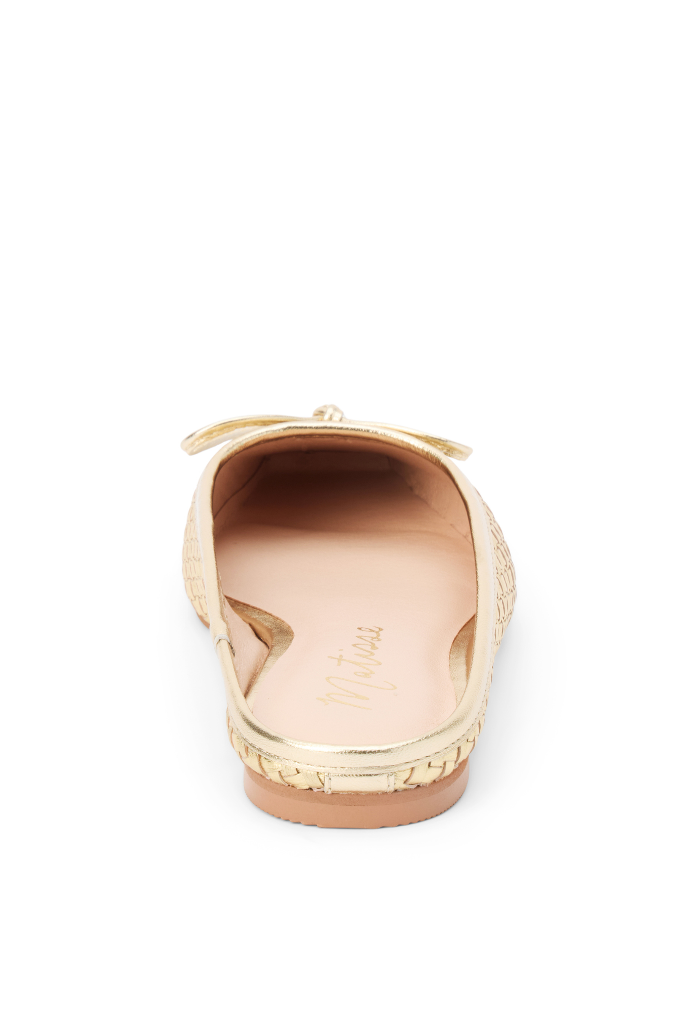 Remy Gold Woven Flat