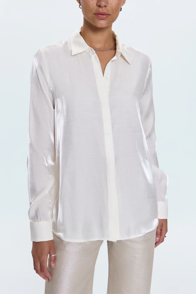 Tilda Ecru Button Up