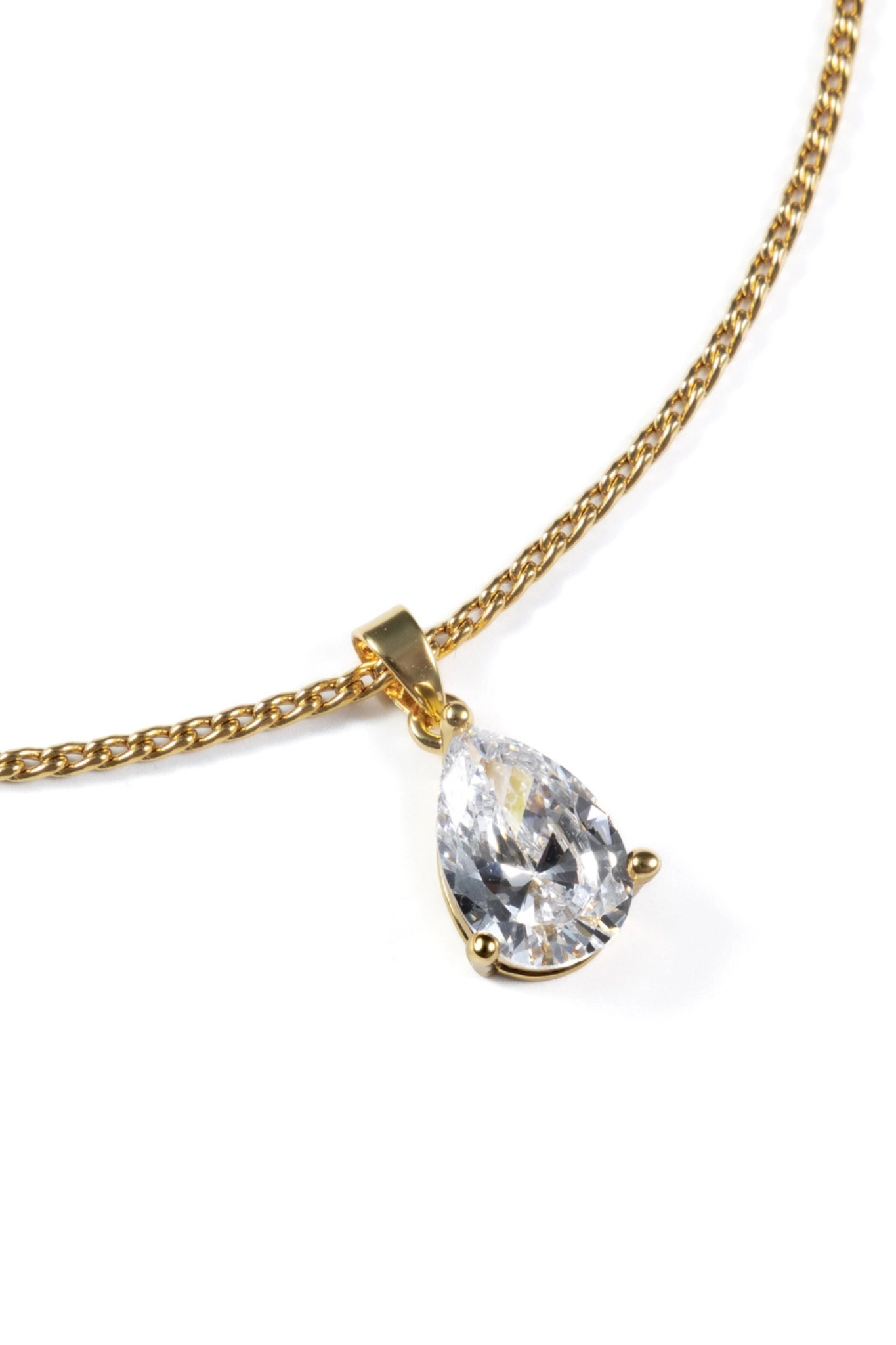 Pear Pendant Necklace
