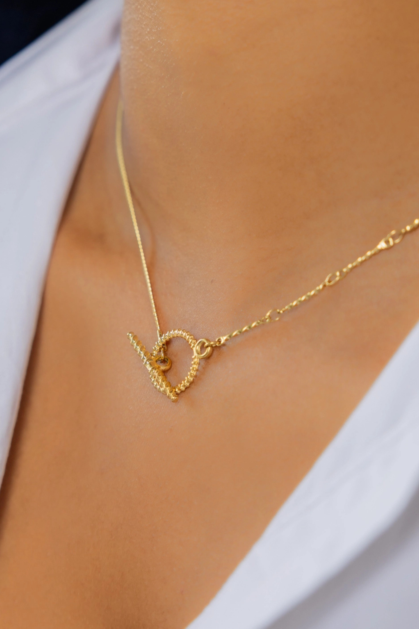 Gold Toggle Chain Necklace