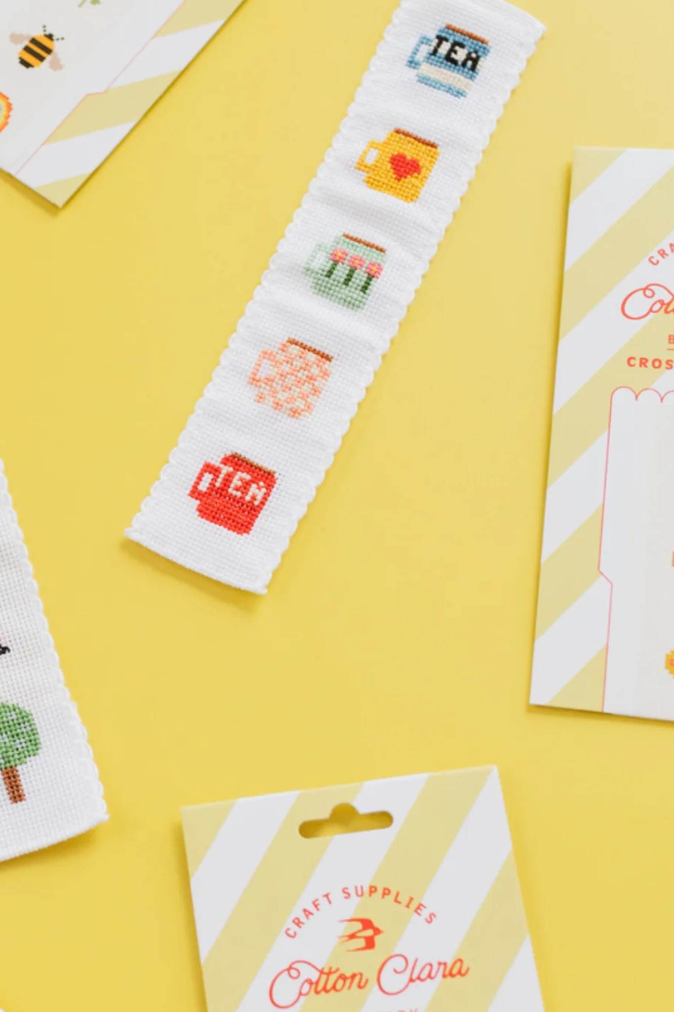 Mugs Bookmark Cross Stitch Kit