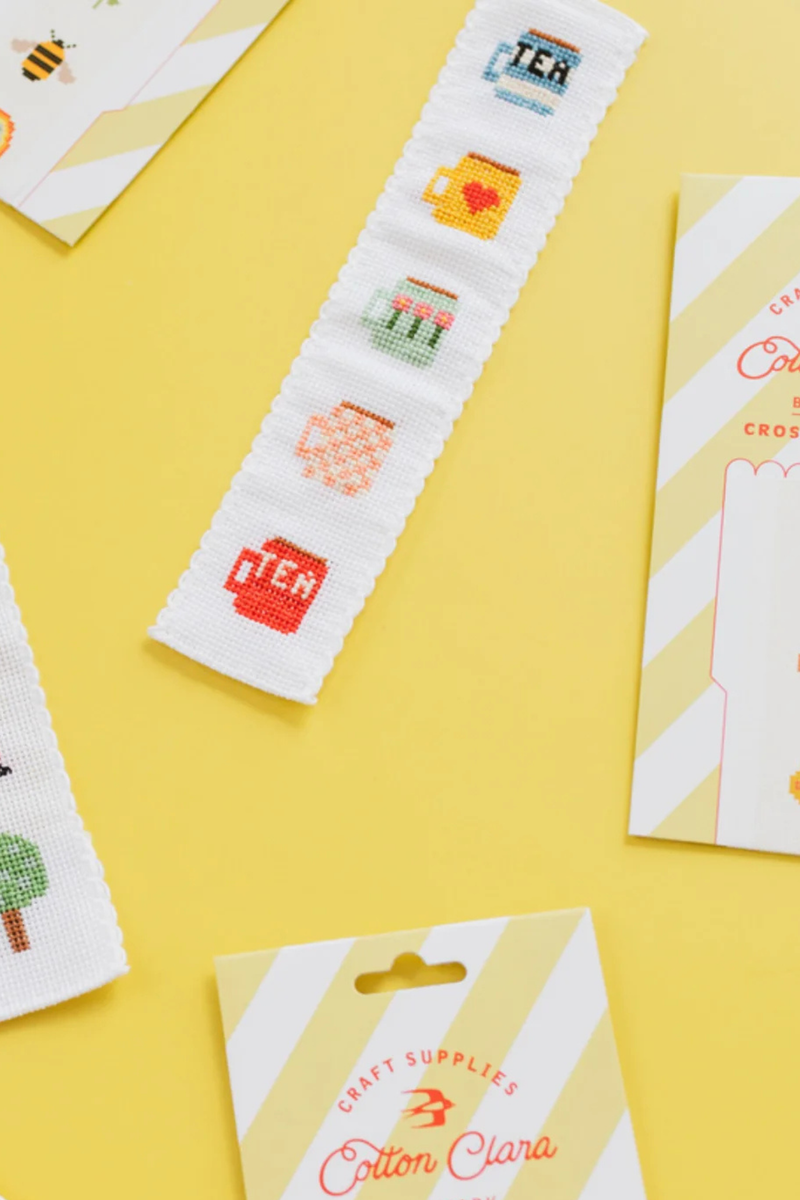 Mugs Bookmark Cross Stitch Kit