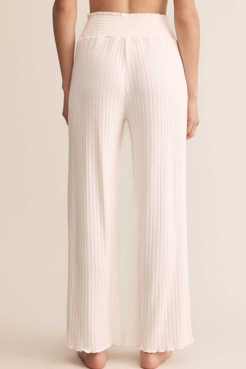 Dawn Vanilla Ice Smocked Rib Pant