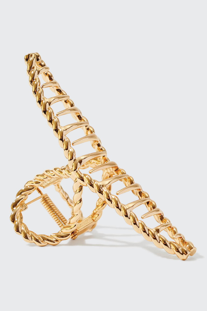 Gold Rope Claw Clip