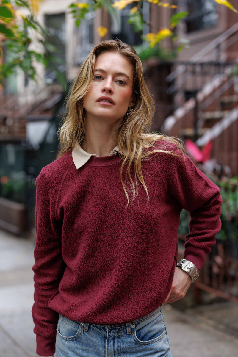 Ziggy Dark Burgundy Inside Out Pullover