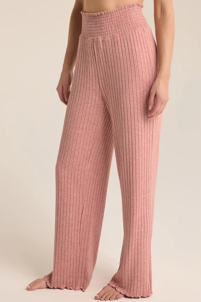 Dawn Rosebud Smocked Rib Pant