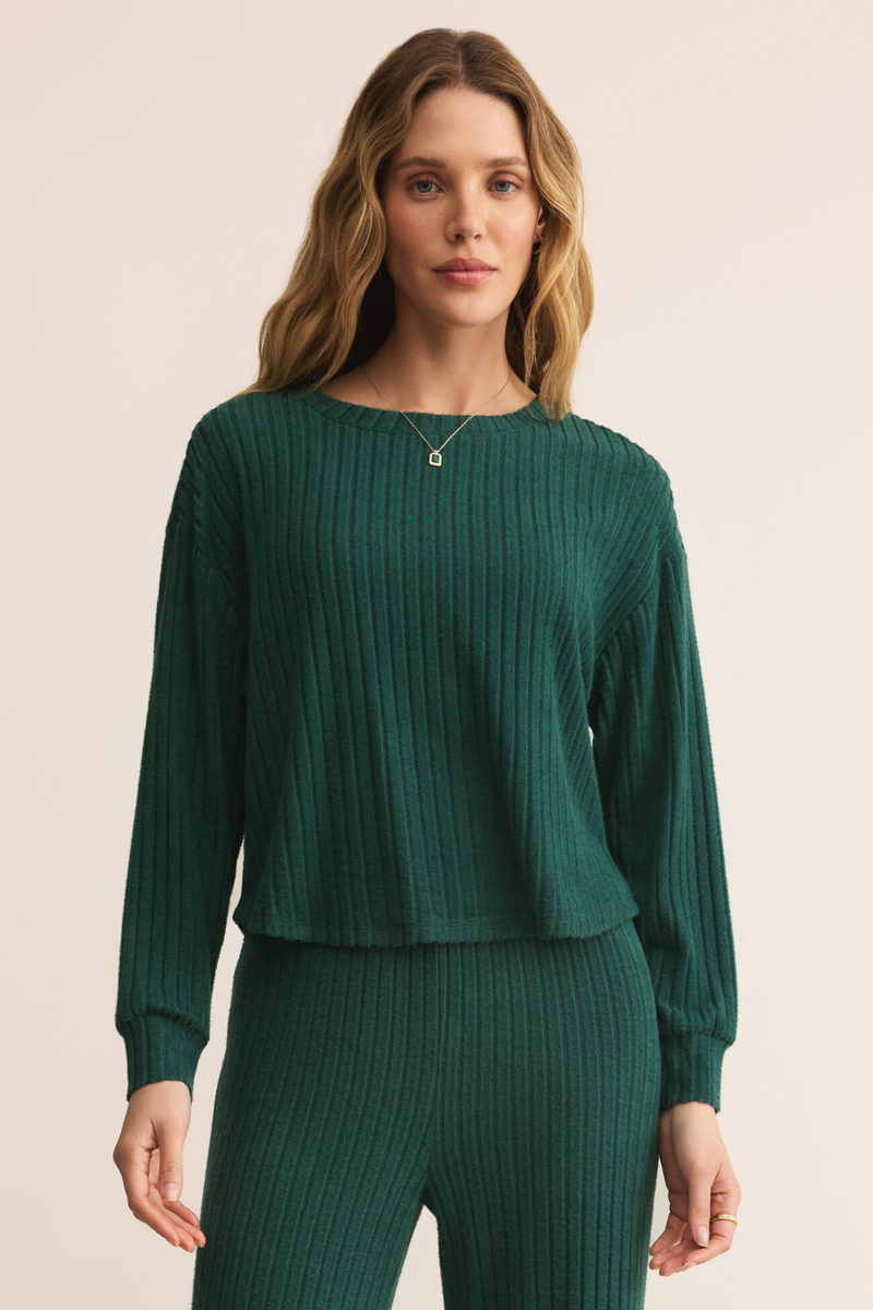 Elfie Mistletoe Rib Top