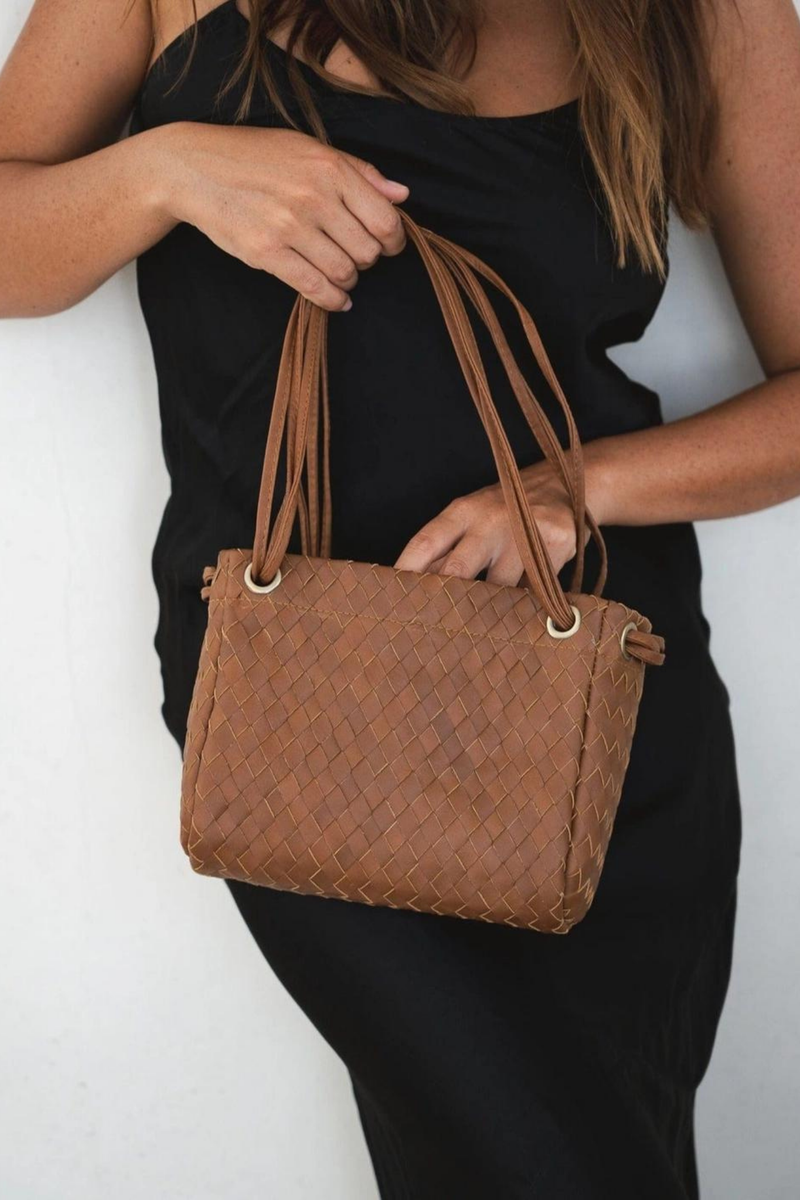 Lou Woven Bag - Tan