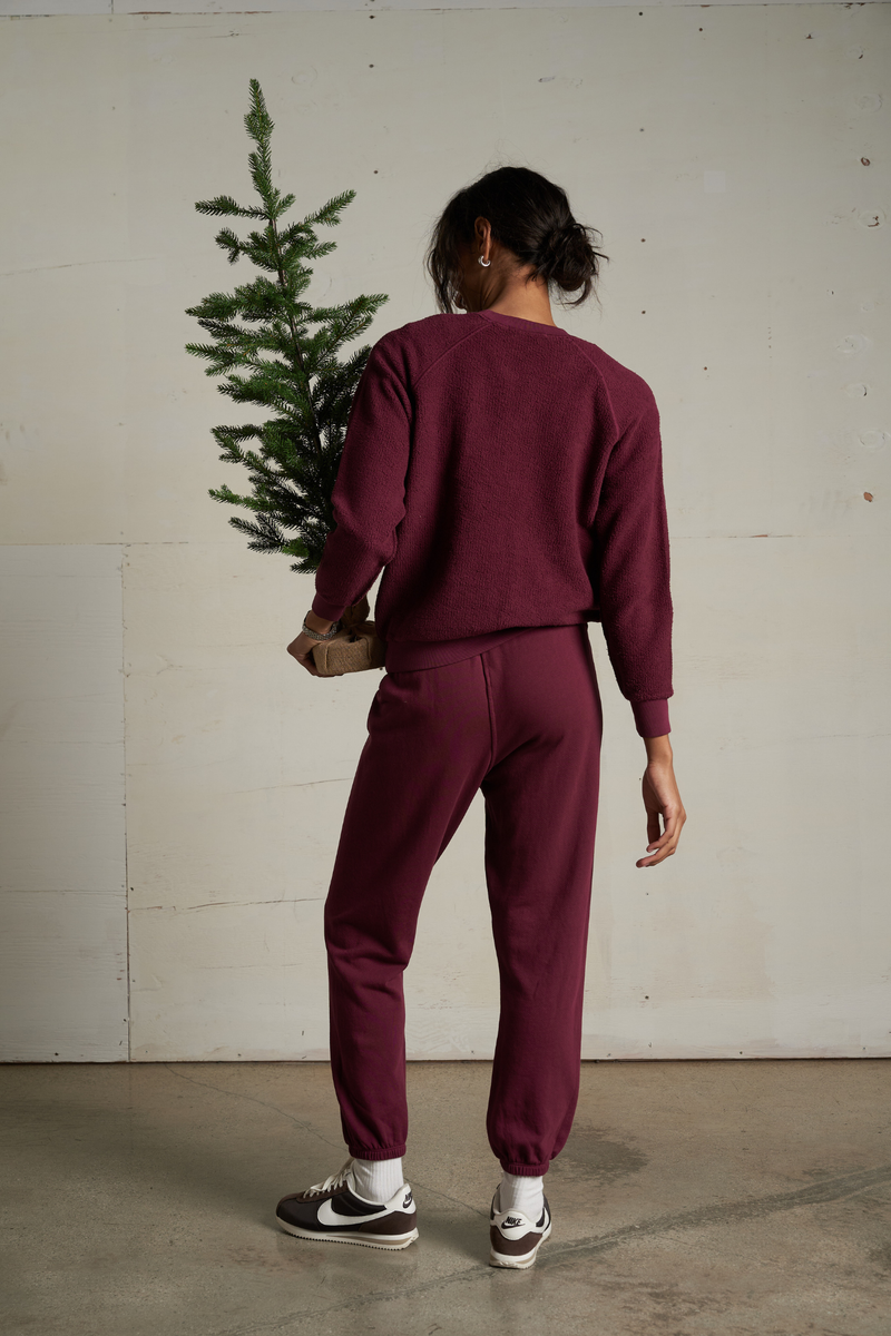 Ziggy Dark Burgundy Inside Out Pullover