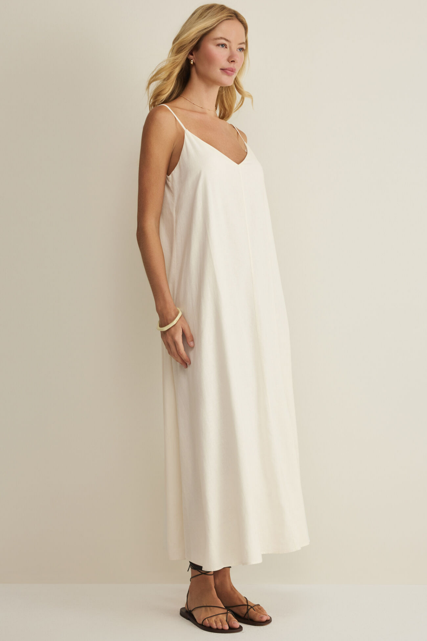 Sandcomber White Midi Dress